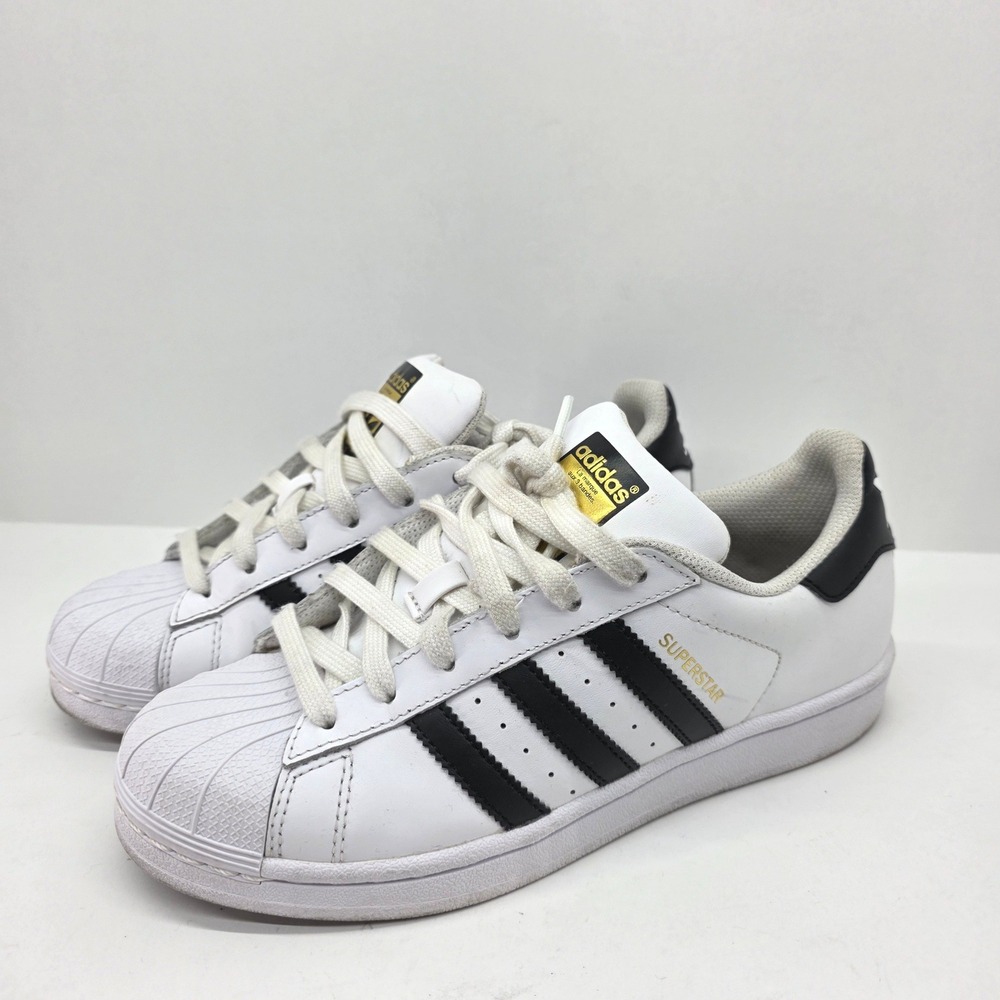 Adidas Originals Superstar‎ Shell Toe Black/White Sneakers Shoes Kids Sz 5.5